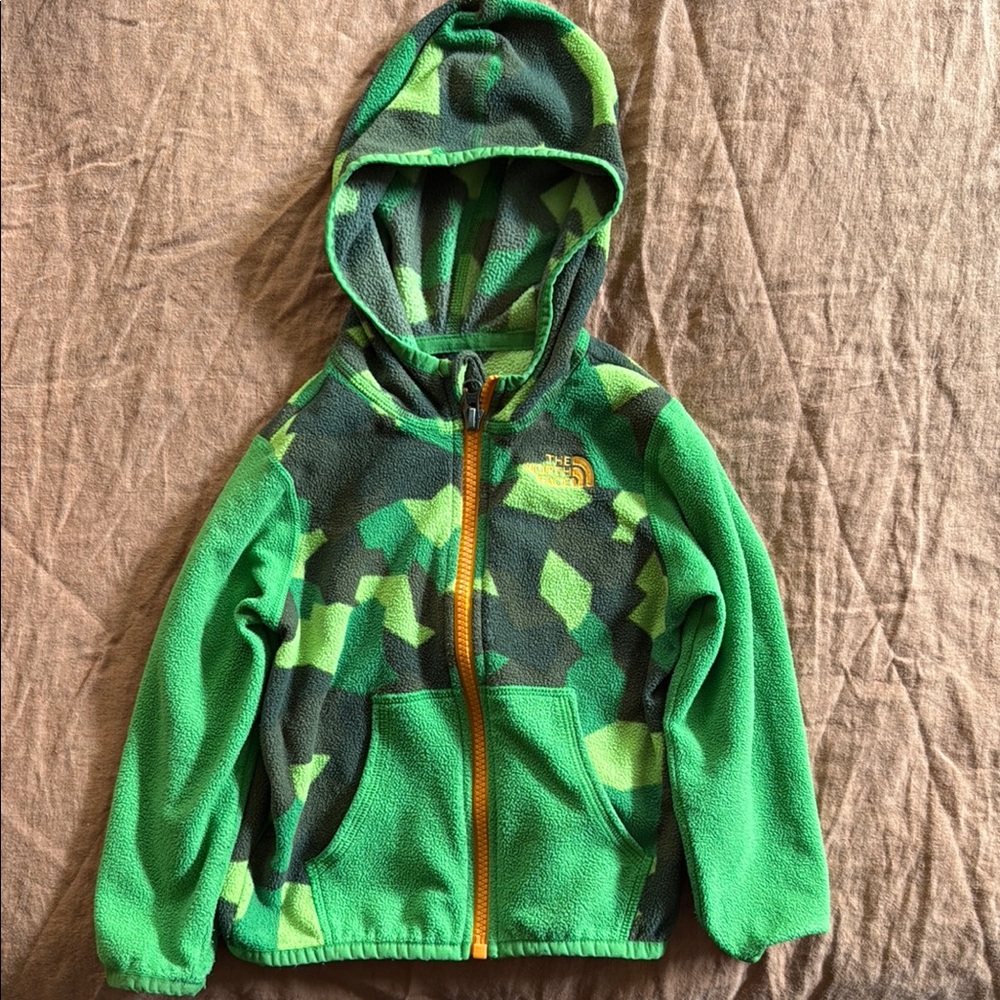 The North Face Kids Green Camo Hoodie